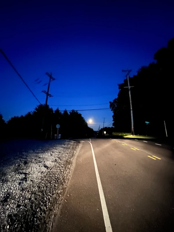 moon up the road